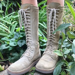 Frye lace up boots